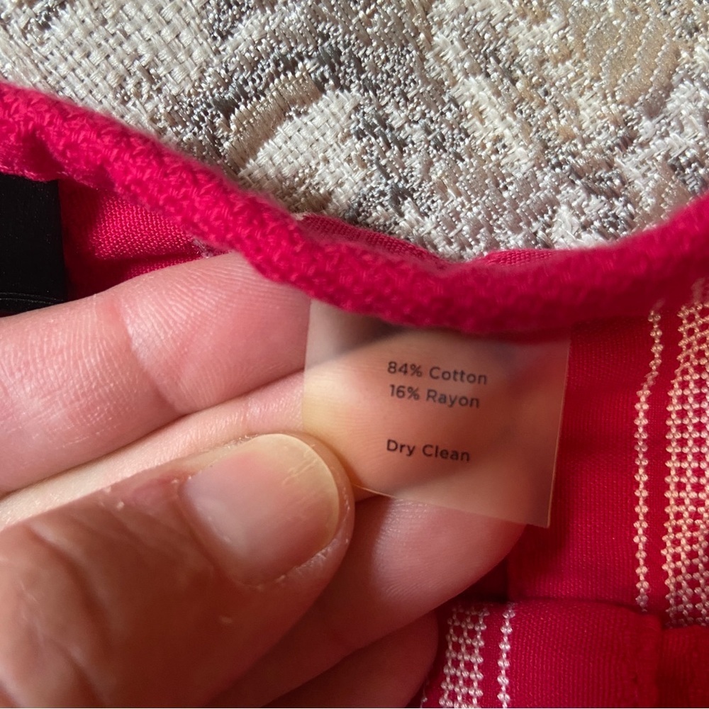 Talbots Red Striped Skirt - Picture 6 of 7
